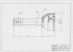 ШРУС усиленный HDK SU-032 44101-81A00 для Suzuki Jimny JB23 JB33 JB43 26-44-19