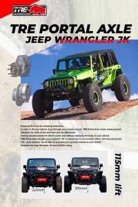 Портальные бортовые редукторы TRE 4x4 для Jeep Wrangler JK